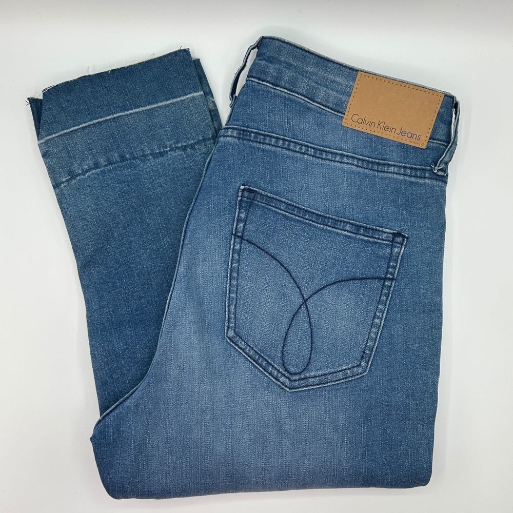 Calvin Klein Jeans Women‎ High Rise Ankle Skinny Denim Jeans Medium Wash Size 6